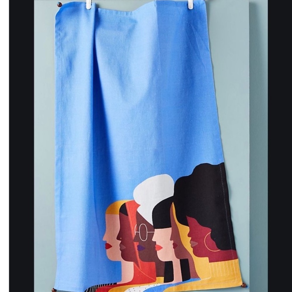 New BUNDLE 2 Year of Woman Empower Female Peasant Hipster Dish Towels